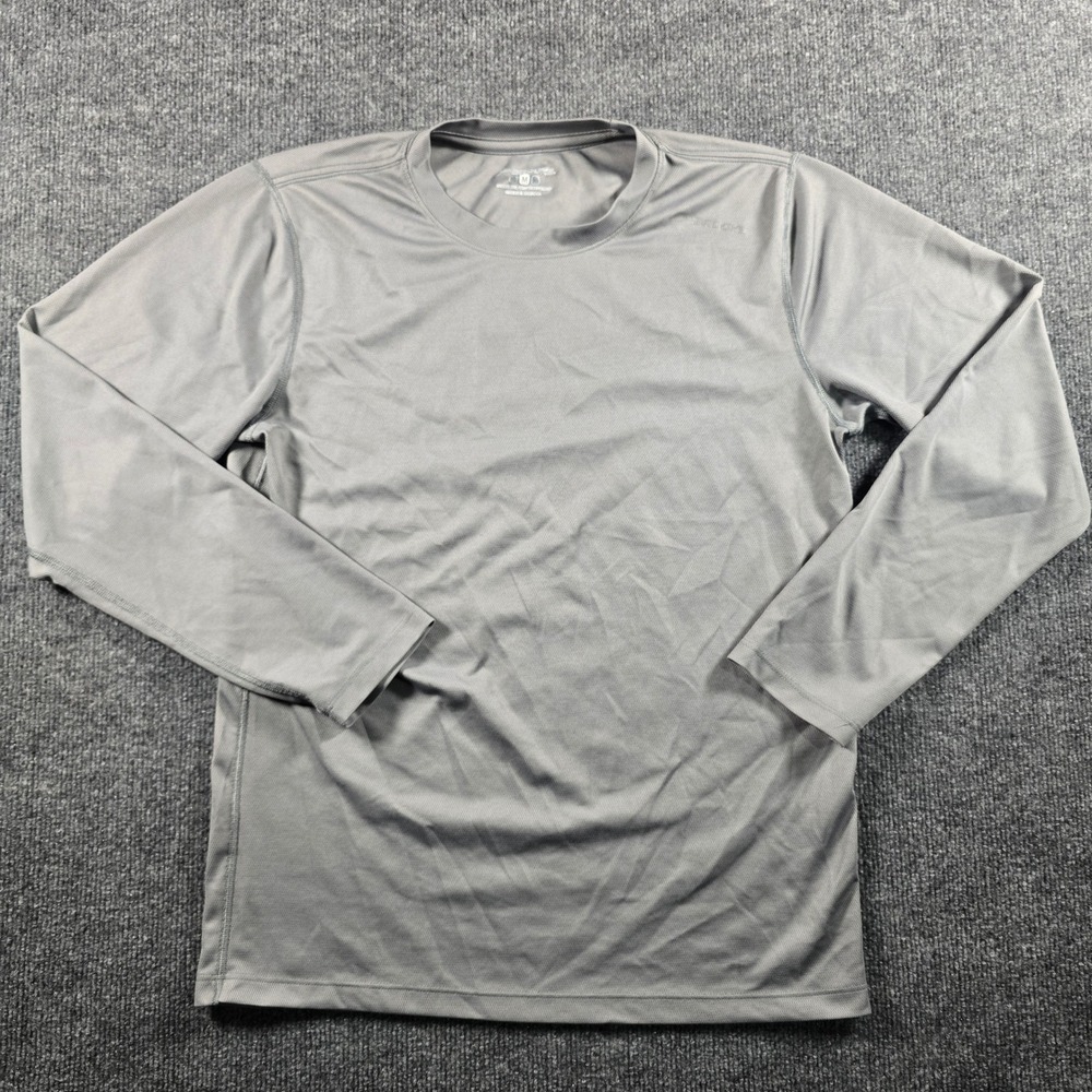 Brooks Mens Gray Drilayer Long Sleeve Running Shirt Performance Activewear M